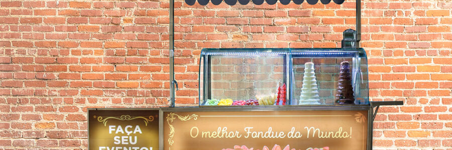 Quiosque móvel para franquia de eventos